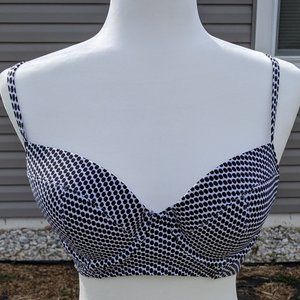 Back Dotted Bustier Bathing Suit Top